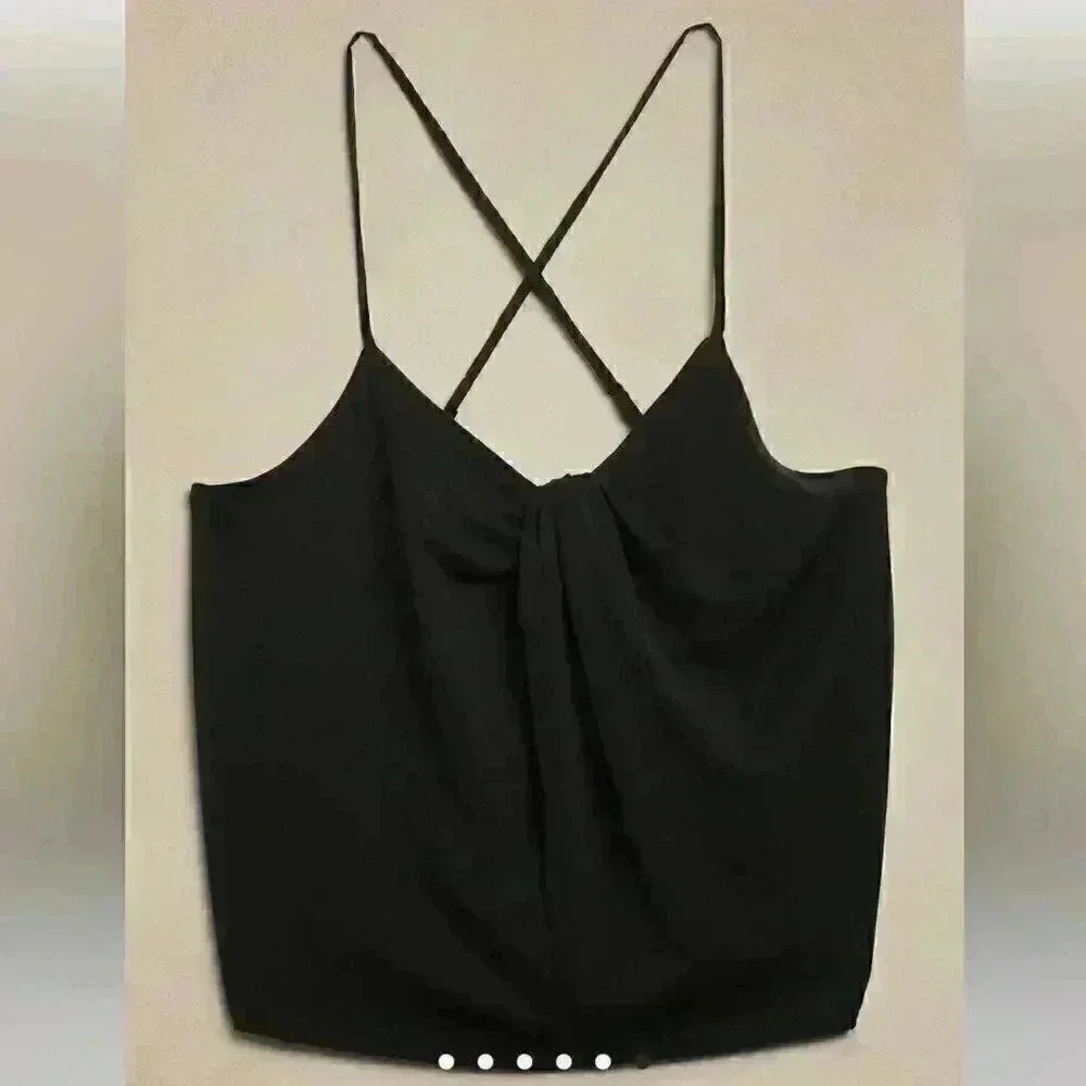 Banana Republic TWIST-FRONT CREPE CAMISOLE - Picture 3 of 3